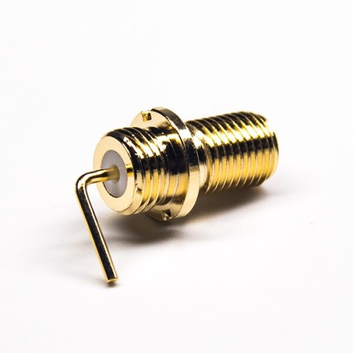 20pcs SMA 90 Degree Connector Female Rear Bulkhead Through Hole Gold Plating