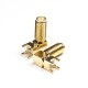 20pcs SMA Connector Angled Threaded 50 Ohm Through Hole Gold Plating