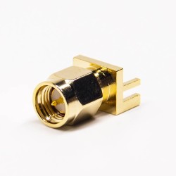 20pcs SMA Connector Edge Mount PCB Male Socket Gold Plated