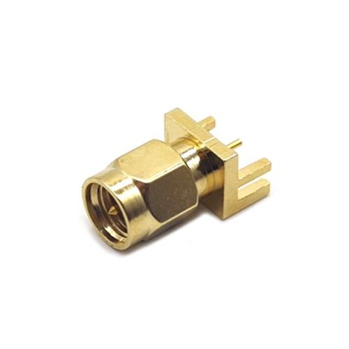 20pcs SMA Connector Edge Mount Straight Male Receptacle Gold Plating