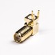 20pcs SMA Connector Right Angled Through Hole Gold Plating Panel Mount