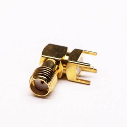 20pcs SMA Female Right Angle PCB Mount Connector