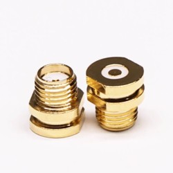 20pcs SMA SMT 180 Degree Jack Front Bulkhead Gold Plating