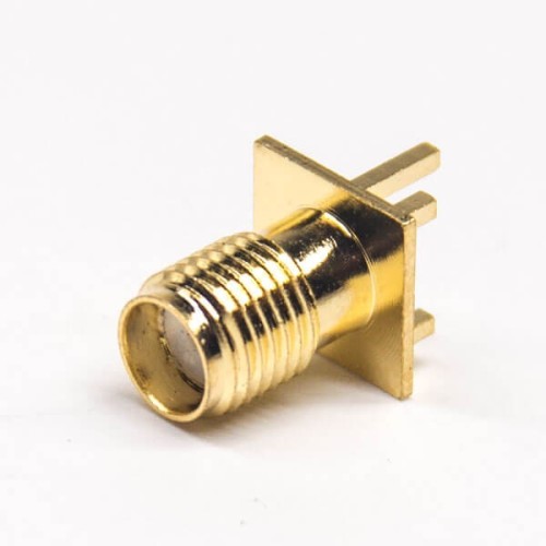 Edge Mount SMA Connector 180 degree Female 50Ohm Panel Mount