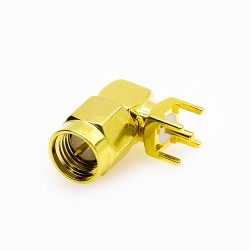 PCB SMA Connector 90 Degree Male Through Hole