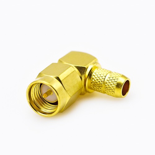 Rg58 Cable SMA Connector 90 Degree Male Crimp