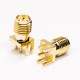 RP-SMA Female 180 Degree Gold Plating Margin Surface Mounting