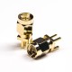 SMA Connector Straight Male Gold Plating 180 Degree Plate Edge Mount