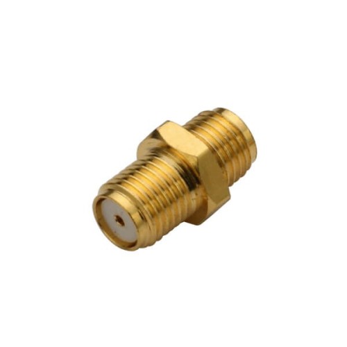 SMA Gold Plated Straight Bulkhead Female to Female Adapter for Panel Mount