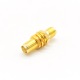 SMA Gold Plated Straight Bulkhead Female to Female Adapter for Panel Mount