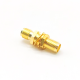 SMA Gold Plated Straight Bulkhead Female to Female Adapter for Panel Mount