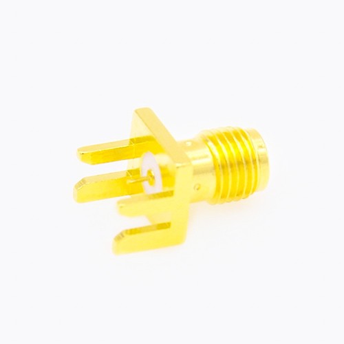 SMA PCB Edge Mount Connector Female 180 Degree