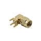 SMA Right Angle PCB Mount Male Connector Thtough Hole