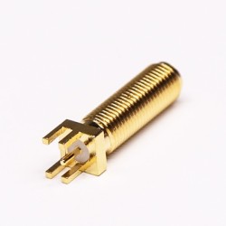 SMA Straight PCB Jack Coaxial Connector Plate Edge Mount