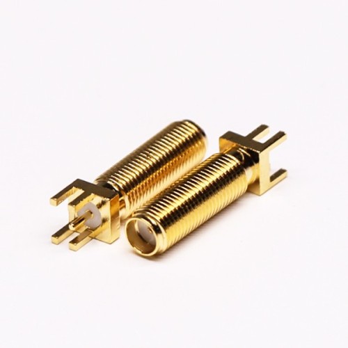 SMA Straight PCB Jack Coaxial Connector Plate Edge Mount