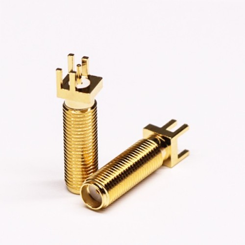 SMA Straight PCB Jack Coaxial Connector Plate Edge Mount