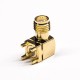 Through Hole SMA Connector Jack Right Angled Gold Plating 50 Ohm PCB Mount