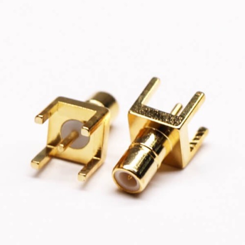 20pcs SMB PCB Connector Straight 180 Degree Female Through Hole