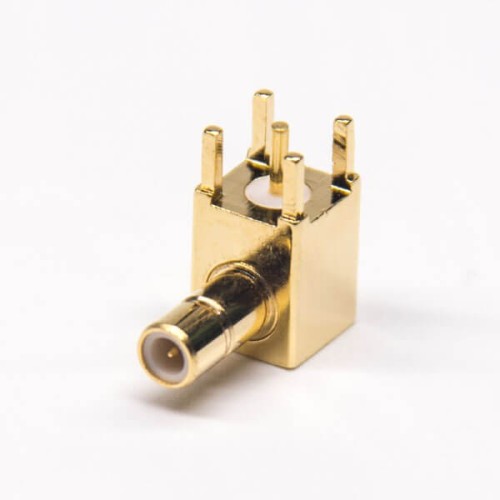 20pcs SMB Right Angle Connector Male Through Hole PCB Mount