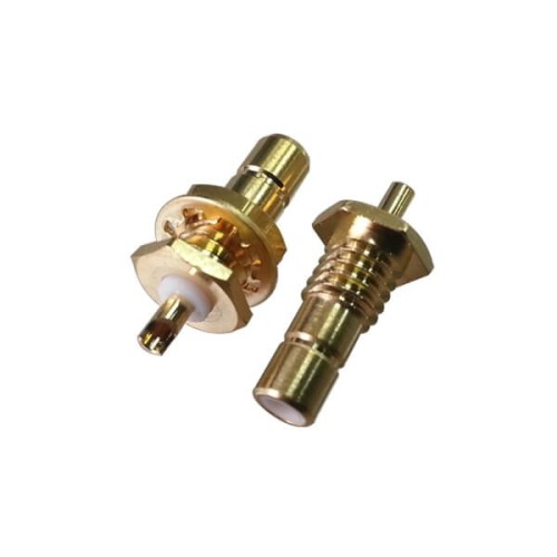 SMB Coaxial Connector Bulkhead Female Panel Mount(Solder Pot)