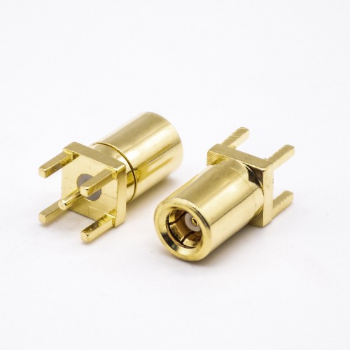 SMB Connector Coaxial Plug Straight Through Hole PCB Mount