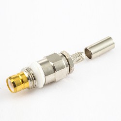 SMZ (BT43) Straight Connector Male Crimp SYV75-2-2 Cable