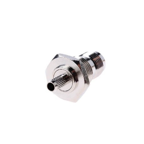 20pcs TNC Connector Crimp Termination Reverse Polarity Straight Female 50Ω Bulkhead Bulkhead Fitting