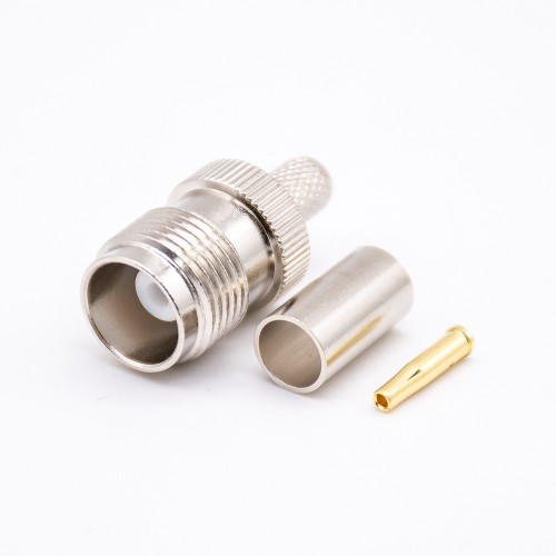 TNC Female Plug Straight Crimped for Cable RG58