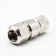 TNC Male Connector 50Ω Standard Cable Straight Screw-Joint Nickel Platin Twist On LMR400 Cable