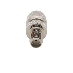 Mini UHF Plug Male to SMA Jack Female Nickel Coaxial Adapter