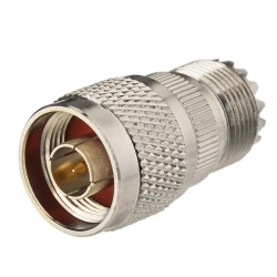 N Plug Male to UHF Jack Female Adapter Straight RF Coaxial Connector