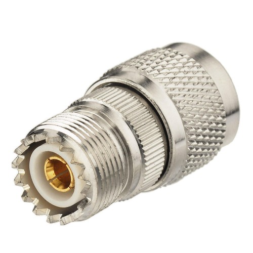 N Plug Male to UHF Jack Female Adapter Straight RF Coaxial Connector