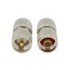 UHF Male to N Male Plug Adapter Straight Brass RF Coaxial Connector