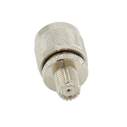 UHF Plug Male to Mini UHF Jack Female Coaxial Adapter