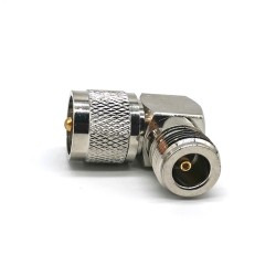 UHF Plug Male to N Jack Female Right Angle Adapter Coaxial Connector 90 Degree Converter