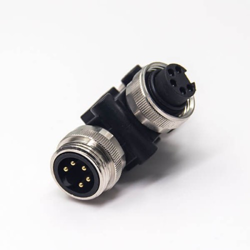 7/8 adapter 5 pin 2 Female to Male T Shape adapter