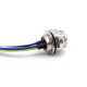 M7/8 Plug Male 5 Pin Straight Balkhead Back Mount 30cm 18AWG Single Ended Cable UnShielded