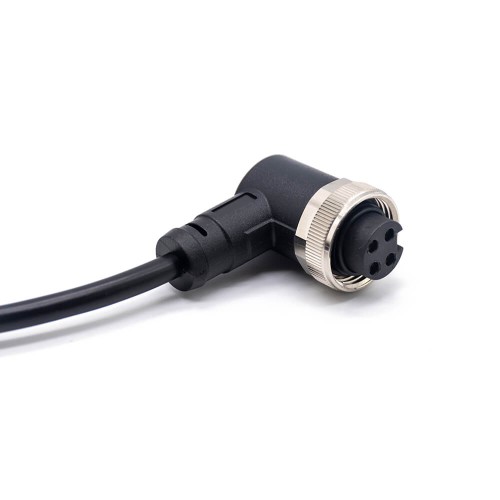 M7/8 R/A Plug to 7/8 R/A Jack Cable Assemblies 4 Pin 1m 18AWG Cable UnShielded