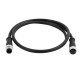 10pcs M12 8Pin Extensin Cable A-Coding Male To Female Straight Connector 1M AWG24 PVC Black Cable