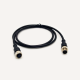 10pcs M12 8Pin Extensin Cable A-Coding Male To Female Straight Connector 1M AWG24 PVC Black Cable