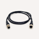 10pcs M12 8Pin Extensin Cable A-Coding Male To Female Straight Connector 1M AWG24 PVC Black Cable