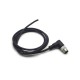 4 Pin M12 Cable Male Right Angled Connector A Code Moulded Cable 1M AWG22 Ip68 PVC Cable Black 10PCS