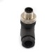 Circular Metric Connectors M12 Male B Code R/A 5P PG9 Plug Waterproof Unshiled Right Angle