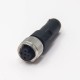 Female M12 Connector Terminal Load Straight 5 Pin Unshield A Code Waterproof