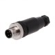 Field Wireable M12 Connectors 4Pin A Code Male Straight Cable Plug PG9 Unshiled Waterproof