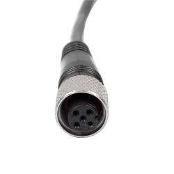 Industrial M12 Cables M12 3Pins Male To 5Pins Female Socket Straight Cable 5M AWG22 A Code