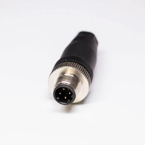 Industrial M12 D-Code Field Terminable Waterproof Plug 4Pin Male With PG7 Unshield