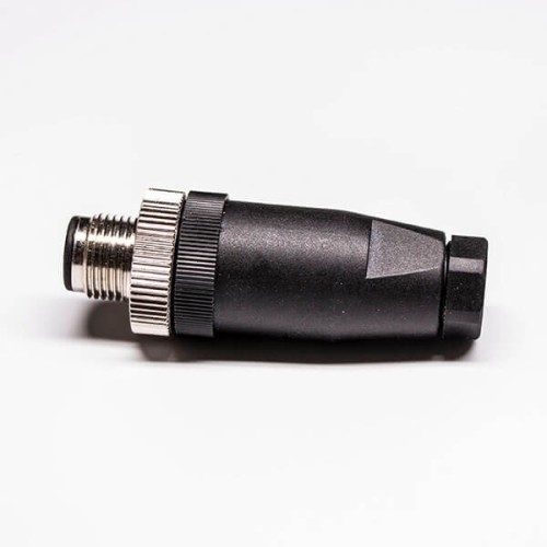 Industrial M12 D-Code Field Terminable Waterproof Plug 4Pin Male With PG7 Unshield