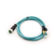 M12 4-pin D Code Female to RJ45 Plug High Flex Cat7 Industrial Ethernet Cable PVC