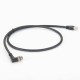 M12 4 Pin D-Coded Male Right Angled To RJ45 Male Plug Cable IP67 1Meter